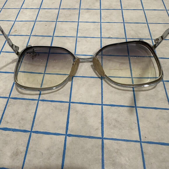 Vintage Square Frames Oversized Glasses Jeweled - Picture 12 of 15